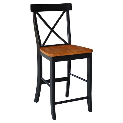 24" Martha X Back Counter Height Barstool - International Concepts