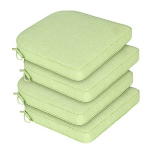 Aoodor Outdoor Dining Chair Cushions Set of 4, Waterproof Patio Furniture Seat Cushions, Outdoor Chair Pads with Ties - 1 of 4