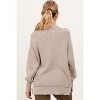 Pinkblush Mocha Washed Side Slit Oversized Maternity Sweater - 3 of 3