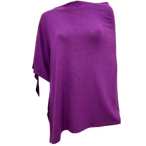 Women's Solid Asymmetrical Pullover - french kyss - 1 of 2