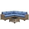 XIZZI All-Weather Rattan Furniture, Sectional Sets w/ Optional Solar Light-Up Coffee Table & Ottoman, Choose 6-9pc Configs in 8 Fade Resistant Colors - 2 of 4