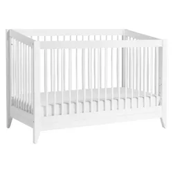 Babyletto Sprout 4-in-1 Convertible Crib with Toddler Rail - White