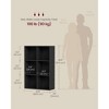 6-Cube Storage Shelf, Open Bookcase Organizer, 9.4" D x 25.8" W x 38.6" H, for Living Room, Office, Dining Room - 4 of 4
