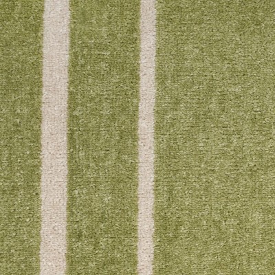 Green Ivory 2'2" x 7'6" Synthetic Runner Rug