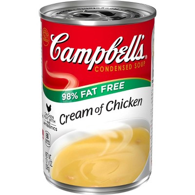 Campbell S Low Fat Condensed Cream Of Chicken Soup 10 5oz Target