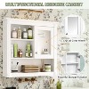 Modern Wall-Mounted Bathroom Storage Cabinet with Mirror, Medicine Cabinet with Adjustable Shelves, Over Toilet Storage Cabinet - ModernLuxe - 4 of 4