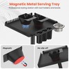 TASALON Rolling Salon Tray on Wheels, Metal Hairstylist Tray Cart with 2 Magnetic Hair Color Bowls - 3 of 4