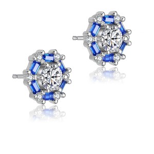 Stylish Halo Stud Earrings with a Gleaming Design and Sparkling Detail for a Chic and Modern Touch - 1 of 3