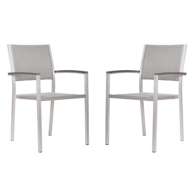 Marbella 2pk Arm Chairs - Silver - ZM Home