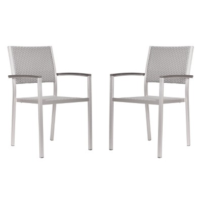 Marbella 2pk Arm Chairs - Silver - ZM Home