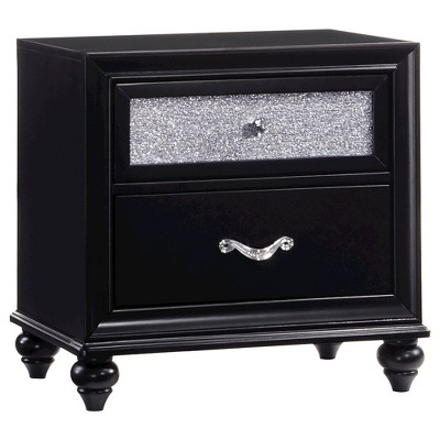 Coaster,Barzini 2-drawer Nightstand Black