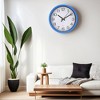 Unique Bargains Modern Plastic Silent Non Ticking Wall Clock 8 x 8 x 1.6 Inches - 3 of 4