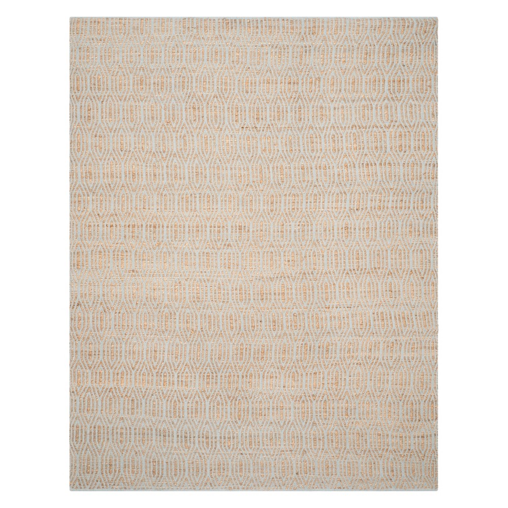 9'x12' Geometric Area Rug Silver/Natural - Safavieh