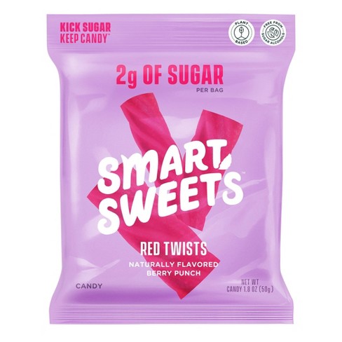 SmartSweets Red Twists, Licorice Type Candy - 1.8oz - image 1 of 4