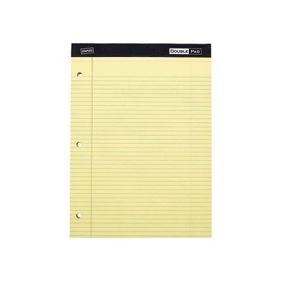 Staples Notepads 8.5" x 11.75" Wide Yellow 100 Sh./Pad 6 Pads/PK 478871