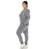 White Mark Plus Size Burnout Jogger Set - 2 of 4