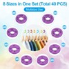 Unique Bargains Hanging Clothes Round Pre-printed Clothing Rack Dividers 40 Pcs - 3 of 3