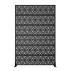 PexFix 72 in. x 47 in. Outdoor Privacy Rectangle Screen Galvanized Steel Panel Divider in Black - 2 of 4