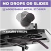 Liquid Stands 2nd Tier Keyboard Stand Attachment with Straps and Adjustable Arms - Piano Stand - Two Tier Keyboard Stand for Square Tube Z Stands - 3 of 4