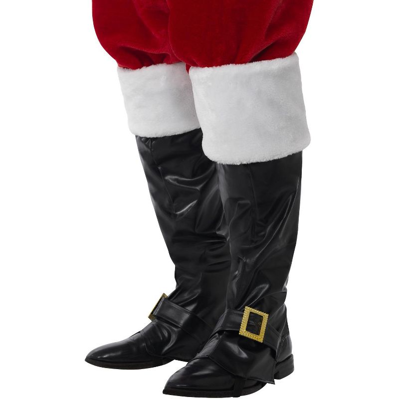 Smiffy Deluxe Santa Boot Covers, 1 of 2