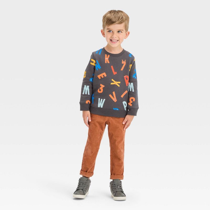 Toddler Boys' Fleece Crew Sweatshirt - Cat & Jack™, 4 of 9