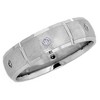 Pompeii3 Mens Comfort Fit Bezel Diamond Wedding 14K Band Ring - 2 of 4