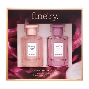 fine'ry. Mini EDP Duo Gift Set - Rosa Lina + Flower Bed - 2pc - 1 of 4