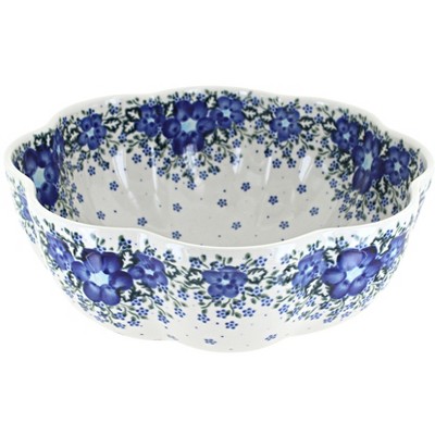 Blue Rose Polish Pottery Melanie Large Scallop Bowl : Target