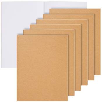 Paper Junkie 6 Pack Large Bulk Sketchbook Journals, Blank Books Notebooks for Kids, Students, Office Supplies (8.5x11 In)