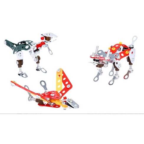 Kidzlane Dino Erector Sets For Kids set Of 3 Multicolored Target