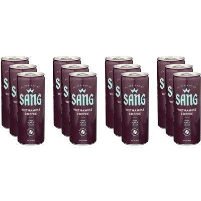 Sang Vietnamese Coffee Black Vanilla - Case of 12 - 8 fl oz