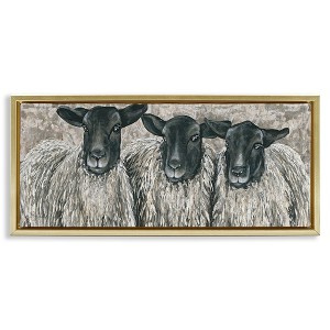 Stupell Industries Three Sheep Trio Portrait, 25" x 11" - 1 of 4