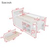 Twin Size Loft Bed with LED Lights & Bookshelf, Wooden Low Loft Bed with Stairs, Storage Drawers & Shelves for Kids, Natural/White - ModernLuxe - 4 of 4