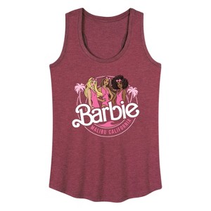 Women's - Barbie - Malibu California Graphic Racerback Tank - 1 of 4