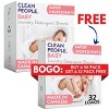 Clean People Laundry Detergent Sheets - Laundry Soap - Ultra Concentrated, Recyclable Packaging, Stain Fighting - 2 of 4