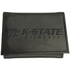 Evergreen NCAA Kansas State Wildcats Black Leather Trifold Wallet Officially Licensed with Gift Box - 1 of 1
