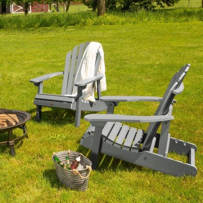 Hamilton Coastal Teak Folding Reclining Adirondack Chairs Set