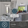 VAXCEL Vermont Matte Black and Nickel Bathroom Vanity Light Fixture White Glass - 2 of 4