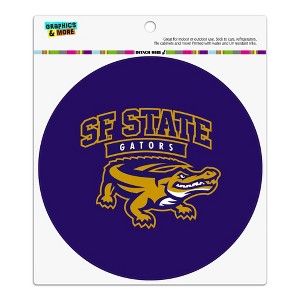 San Francisco State Gators Logo Automotive Car Refrigerator Locker Vinyl Circle Magnet - 1 of 4