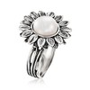 Ross-Simons 9.5-10mm Cultured Pearl Sunflower Ring in Sterling Silver - 3 of 4