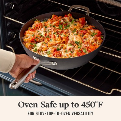 Hard-Anodized Nonstick 12" Jumbo Fry Pan with Glass Lid