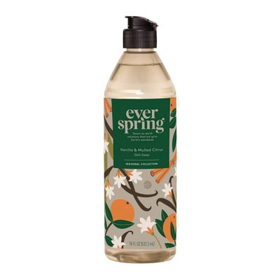 Liquid Dish Soap Vanilla & Mulled Citrus - 18 fl oz - Everspring™