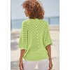Women's Wide Sleeve Open Knit Sweater - LASCANA - 2 of 4