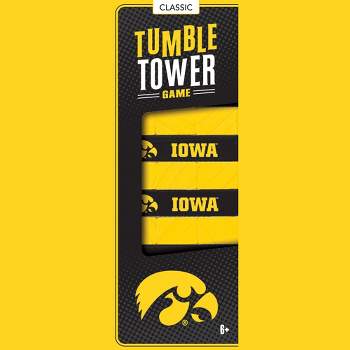 MasterPieces Real Wood Block Tumble Towers - NCAA Iowa Hawkeyes