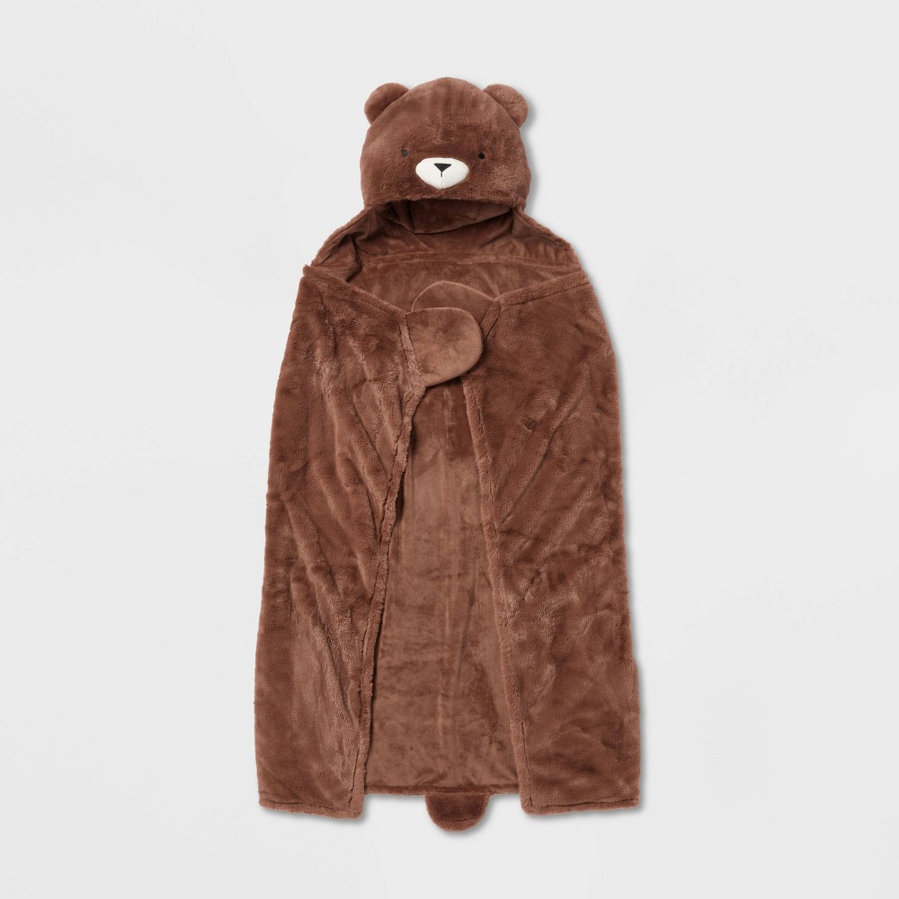 Bear Hooded Blanket - Pillowfort , Brown