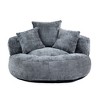 CENGHU Lazy Sofa Conille Lounger Bean Bag Chair Couch With 3 Pillows for Adults and Kids Sofa Chair for Living room Bedroom Gray - 2 of 4