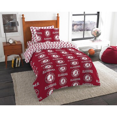 NCAA Rotary University of Alabama Crimson Tide 5 PC Twin Bed In Bag Set