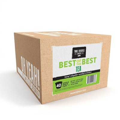 Best of The Best Tea Pods for Keurig Kcup Brewers ,Variety Sampler, 40 Count
