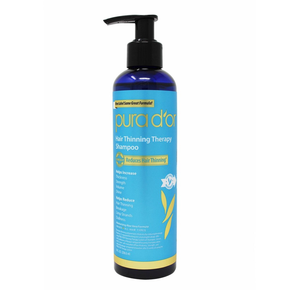 Photos - Hair Product Pura Dor Pura d'or Hair Thinning Therapy Shampoo - 8 fl oz 