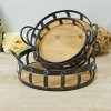 VIP Wood 15.5 in. Brown Cage Trays with Handle Set of 3 - 3 of 4